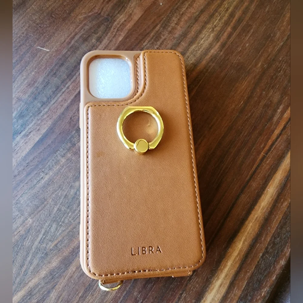 Libra camel crossbody